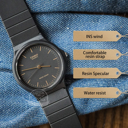 Casio MQ analog watch with minimalist dial and lightweight design