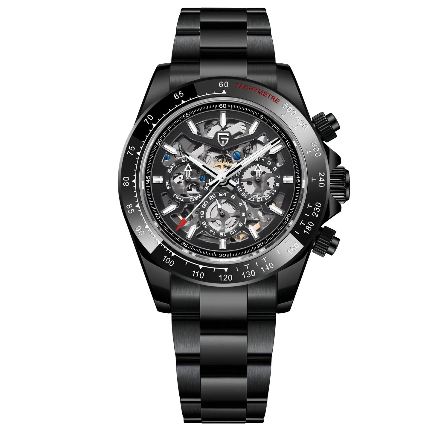 ChronoState Noir Prestige Automatic Luxury Chronograph Watch for Men