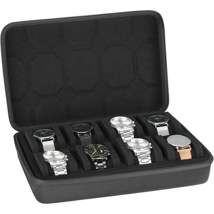 Organisateur de boîte de montres pour hommes ou femmes, étui de voyage portable pour montres, présentoir de montres pour montres-bracelets et montres connectées