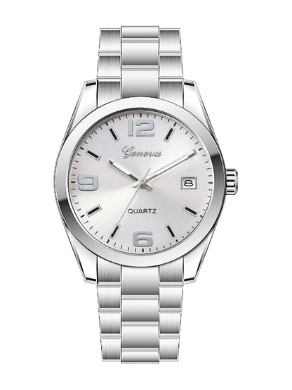Ladies Quartz Watch Steel Band Design with Calendar Feature Daily Fashion Accessory Birthday Gift without Box