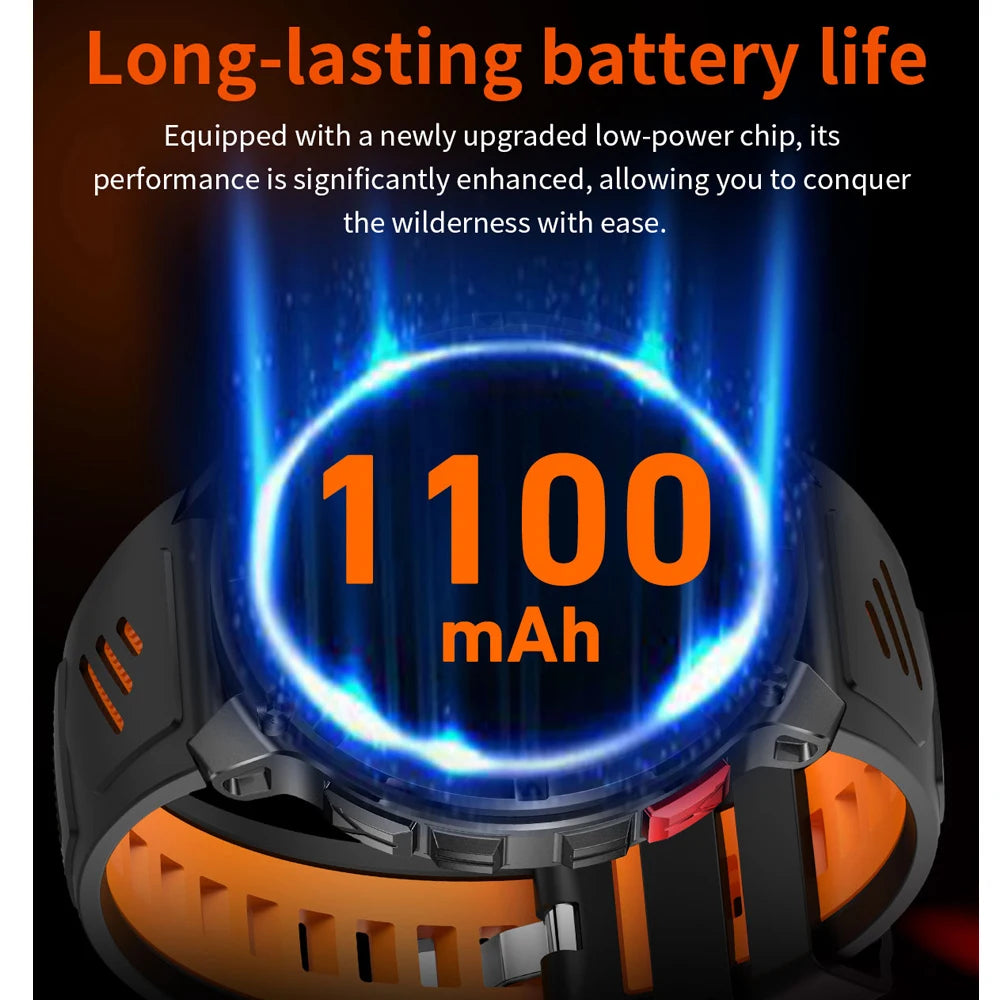 2026 New T-Rex3 Ultra 1100mAh Super Capacity Battery Adult Men Smart Watch 1.7" Large Screen Call 5ATM Waterproof Sports Watches