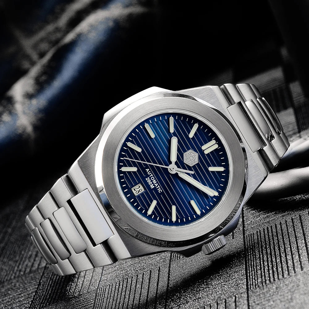 San Martin SN0076-G V2 Sunray Dial Automatic Mechanical Watch