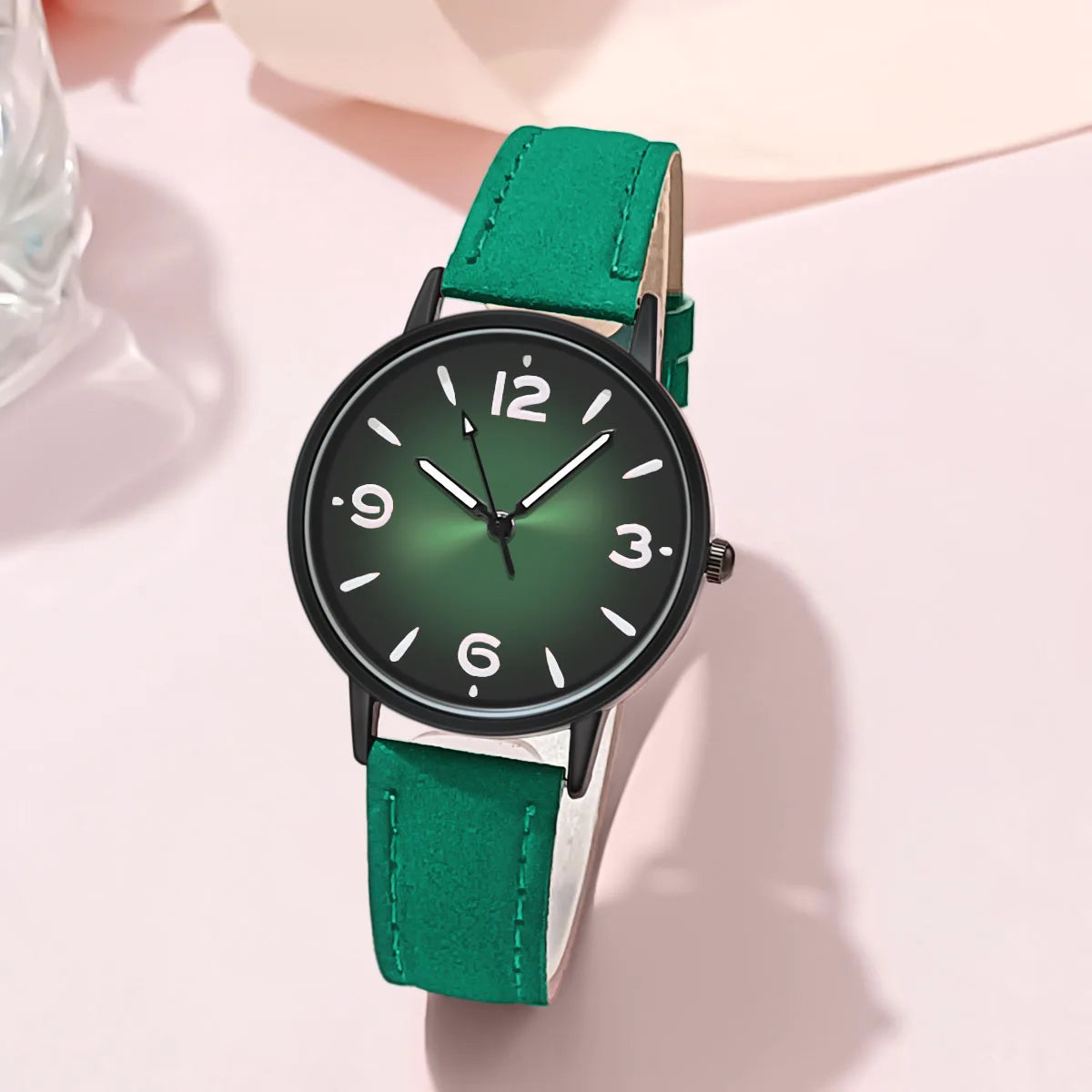 Montre en cuir PU pour femme, montre-bracelet décontractée, montres à quartz pour femme, cadeau, Reloj Mujer, Relogio Feminino