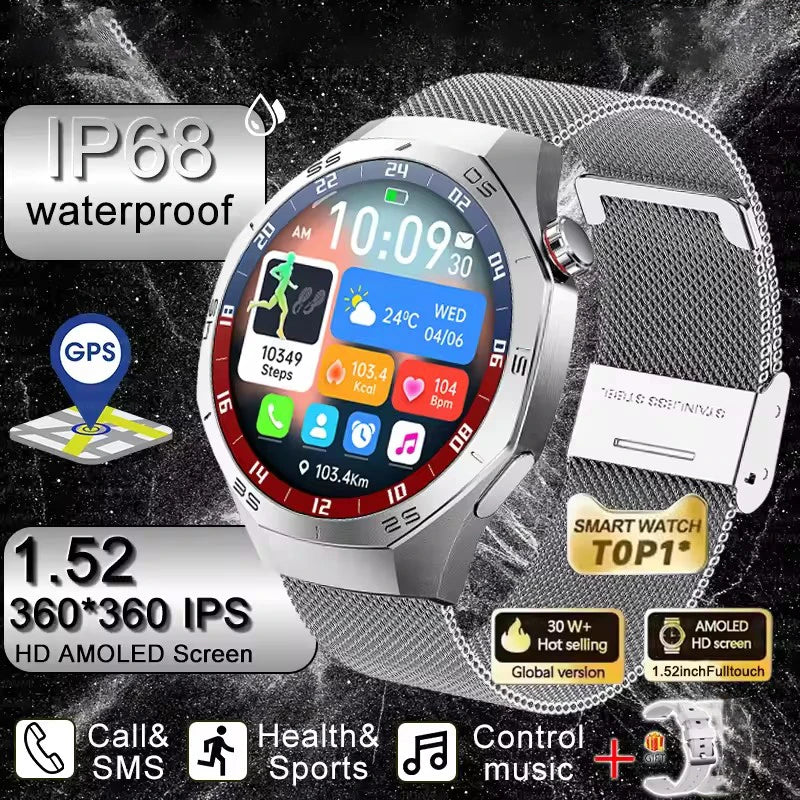Original GT5PRO Smart Watch 5 Pro for Men Women New Technology GPS SmartWatch NFC Amolded Screen Waterproof Sport Business Watch