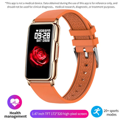 Montre intelligente LIGE pour hommes et femmes, bracelet intelligent de fitness, moniteur de fréquence cardiaque et de tension artérielle, étanche, appels Bluetooth