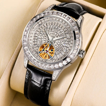 ChronoState Diamond Sovereign Tourbillon Mechanical Watch for Men