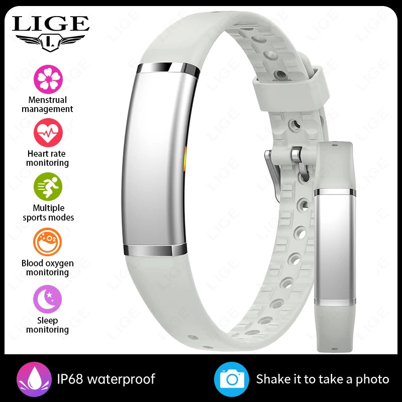 New Men Smart Bracelet Women Health Heart Rate Sleep Monitor Sport GPS Tracker Step Count Smart Band IP68 Waterproof Smartwatch