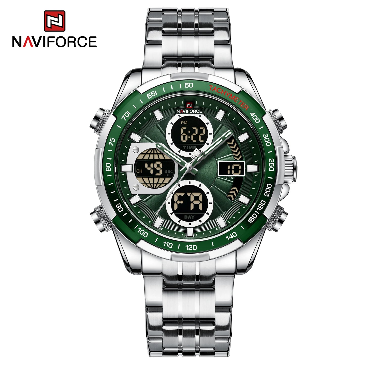 Montres militaires de mode NAVIFORCE pour hommes Luxe Montre chronographe sport originale Montre étanche à quartz Montre-bracelet numérique