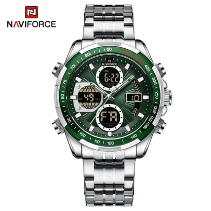 Montres militaires de mode NAVIFORCE pour hommes Luxe Montre chronographe sport originale Montre étanche à quartz Montre-bracelet numérique
