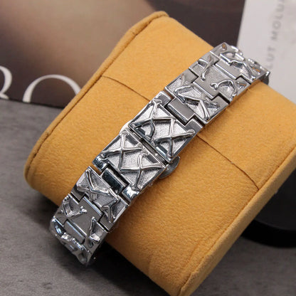 Montres ins de niche avancées de forme spéciale pour montres américaines européennes Y2K rétro de style albâtre pour montres de vigne élégantes pour hommes et femmes