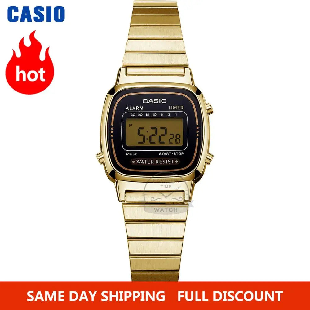 Casio montre or femmes montres ensemble marque luxe étanche Quartz montre femmes numérique Sport dames montre relogio feminino 68