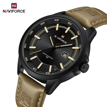 Montres Homme NAVIFORCE Montres-bracelets à Quartz Lumineuses Étanche Calendrier Business Horloges Cadeau Relogio Masculino 2025