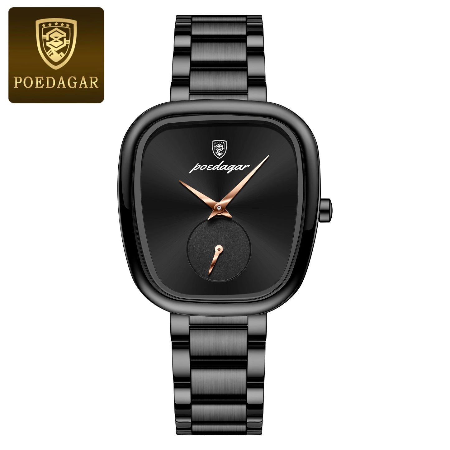 POEDAGAR Elegant Luxury Watch For Woman Waterproof Stainless Steel Women's Quartz Watches Simple High Quality Ladies Wristwatch