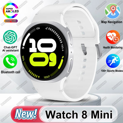 2025 Nouvelle Montre Connectée 8 Mini GPS Traceur Smartwatch Hommes Femmes Navigation par Carte Appel Bluetooth NFC IP68 Étanche Boussole Sport Montre Intelligente