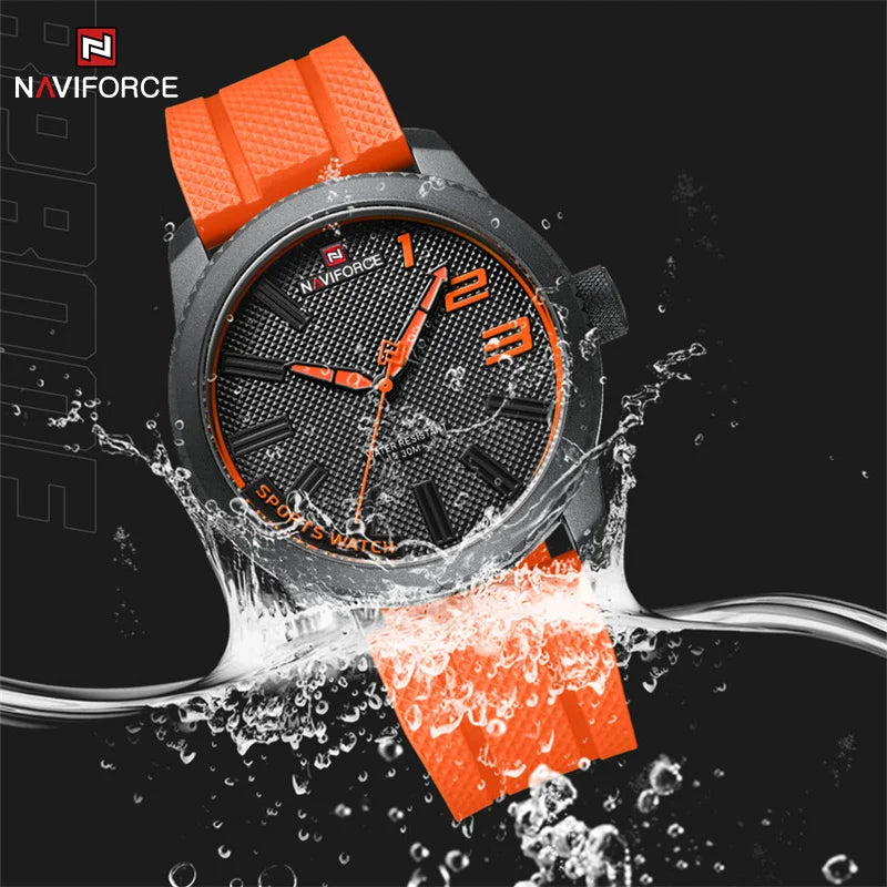 NAVIFORCE NF9202T Military Silicone Strap Watch