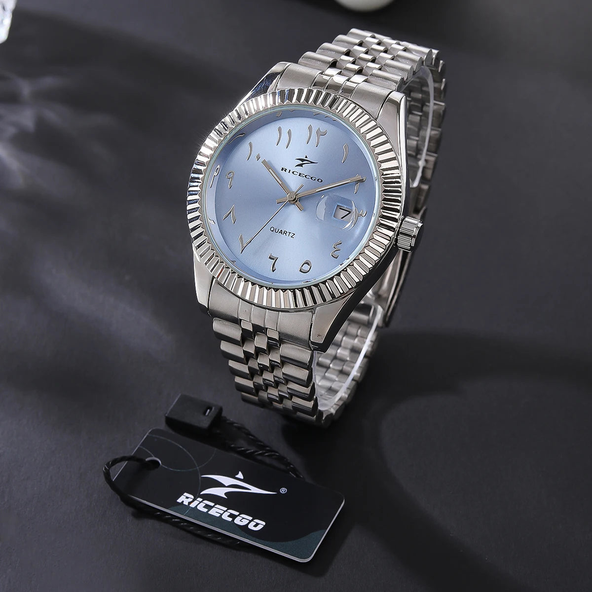 Sports Stainless Steel Quartz Watch Men's Fashion Luxury Business Wristwatch Chronograph Reloj for Men Women Birthday Gift