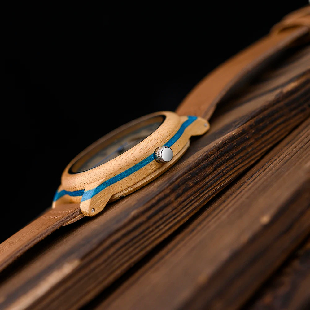 BOBO BIRD Montres en bois de bambou Homme Top Luxe Personnalité Montre-bracelet pour Lui Cadeaux Saint Valentin Horloge Simple Dropshipping OEM