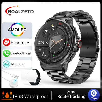 Montres intelligentes GPS ultra-performantes avec batterie 710 mAh, montres boussole étanches NOUVEAU pour hommes femmes 2025 Nouvelle montre intelligente GPS militaire sport pour hommes