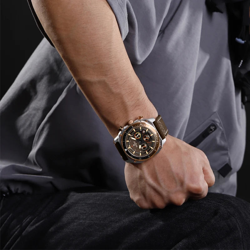 NAVIFORCE NF8057 Chronograph 24-Hour Date Display Watch
