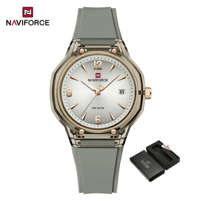 NAVIFORCE Montres de Luxe pour Femmes 2026 Montre-Bracelet à Quartz Tendance avec Calendrier Étanche Lumineuse
