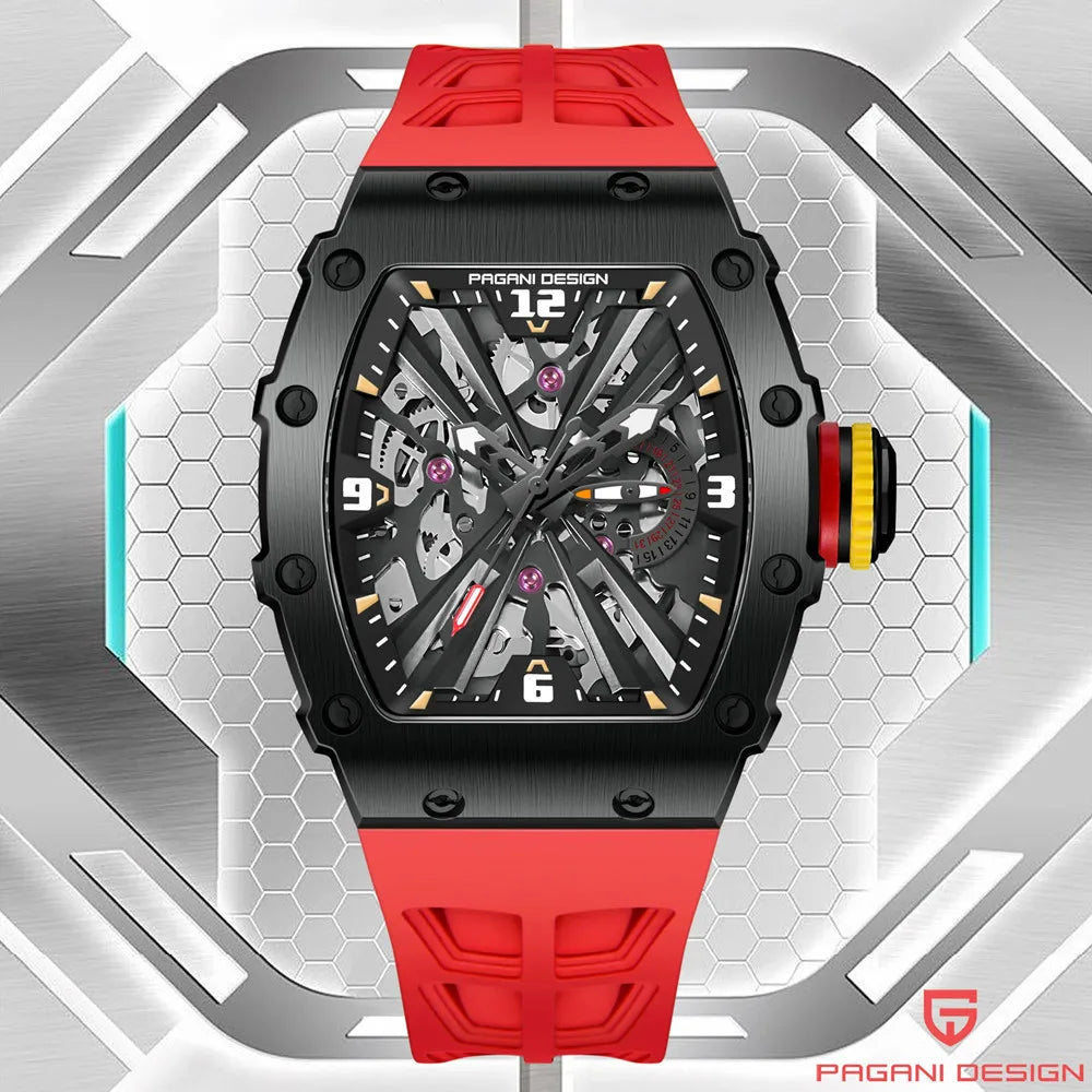 ChronoState Silver Phantom VH65 Skeleton Quartz Watch for Men
