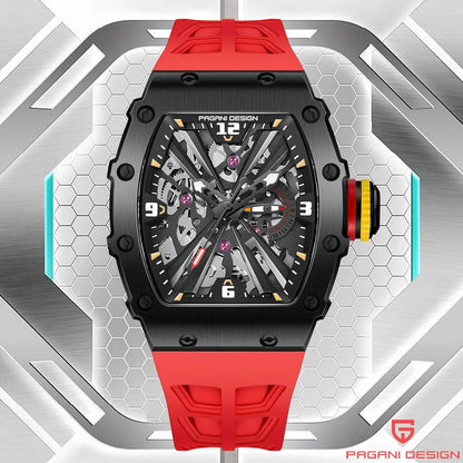 ChronoState Silver Phantom VH65 Skeleton Quartz Watch for Men