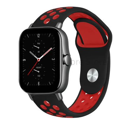 Silicone Strap For Amazfit GTS 4-3-2e Mini/GTR 4-3-Pro-2 47mm/GTR 2e/stratos 3 20mm/22mm Watch band sport Bracelet bip-U-S-lite