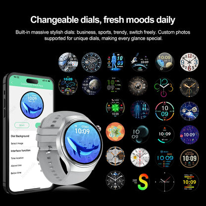 Nouvelle Montre Connectée Homme 2026 Watch 5 Pro Mise à Jour GPS NFC 360*360 AMOLED HD Appel Bluetooth Étanche Pour Android iOS