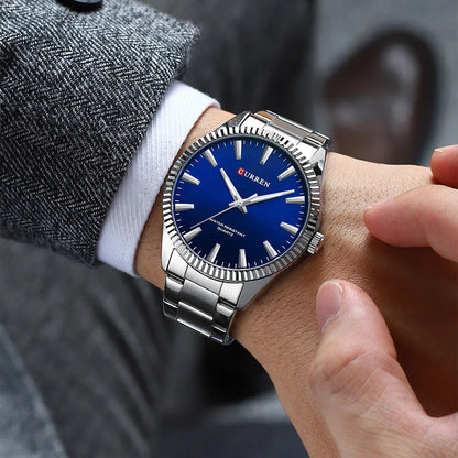Montre Homme CURREN Mode Simple Acier Inoxydable Quartz Montre Homme Décontracté Business Montre Relogio Masculino
