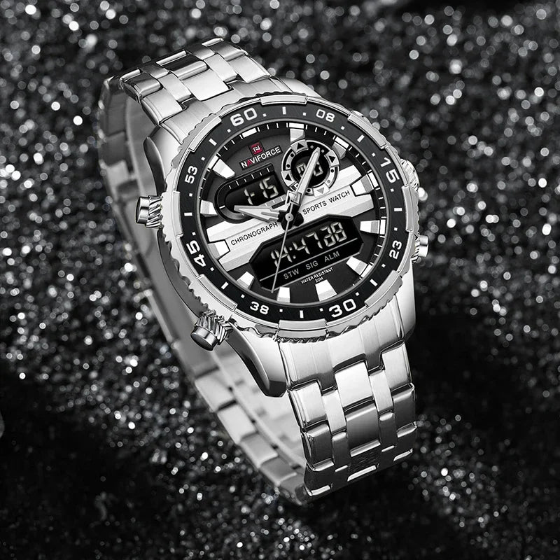 NAVIFORCE NF9234 Analog Digital Dual Time Watch