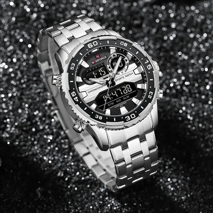 NAVIFORCE NF9234 Analog Digital Dual Time Watch