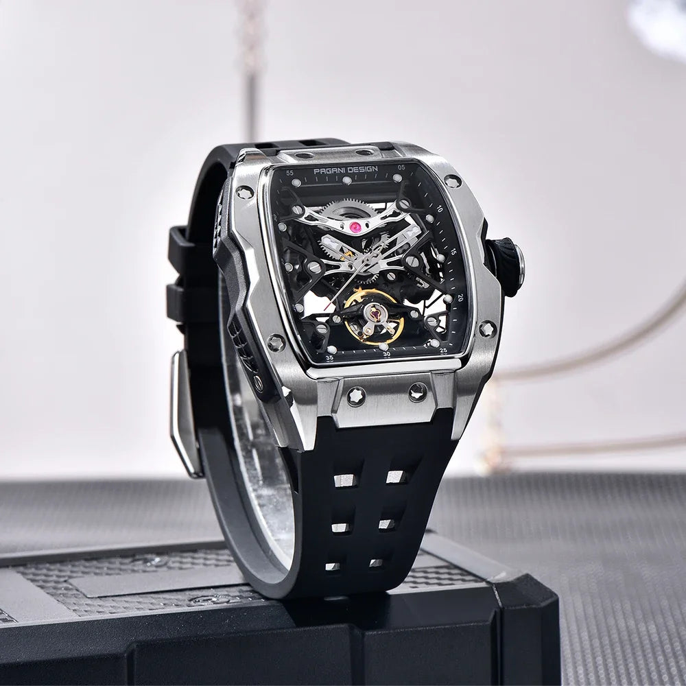 ChronoState Night Racer Skeleton Automatic Luxury Watch for Men