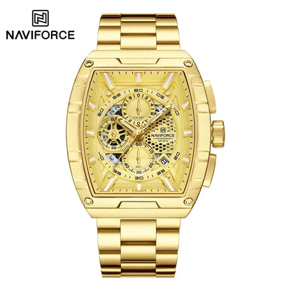 NAVIFORCE – Montre-bracelet à quartz de luxe pour hommes, marque supérieure, étanche, chronographe, 2025, date automatique
