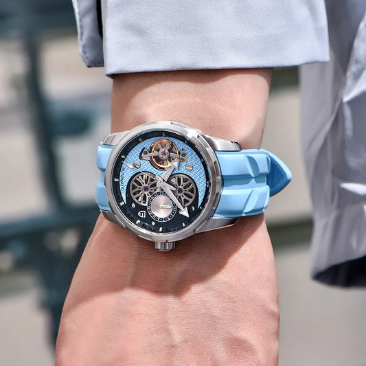 ChronoState Velocity Phantom Tourbillon Skeleton Automatic Watch for Men