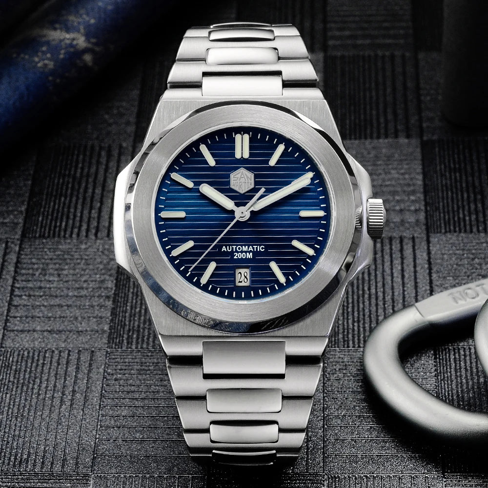 San Martin SN0076-G V2 Sunray Dial Automatic Mechanical Watch