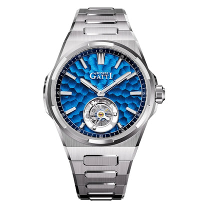 ChronoState BONEST GATTI BG7005 – Montre squelette Tourbillon 43MM | Garde-temps mécanique en verre saphir