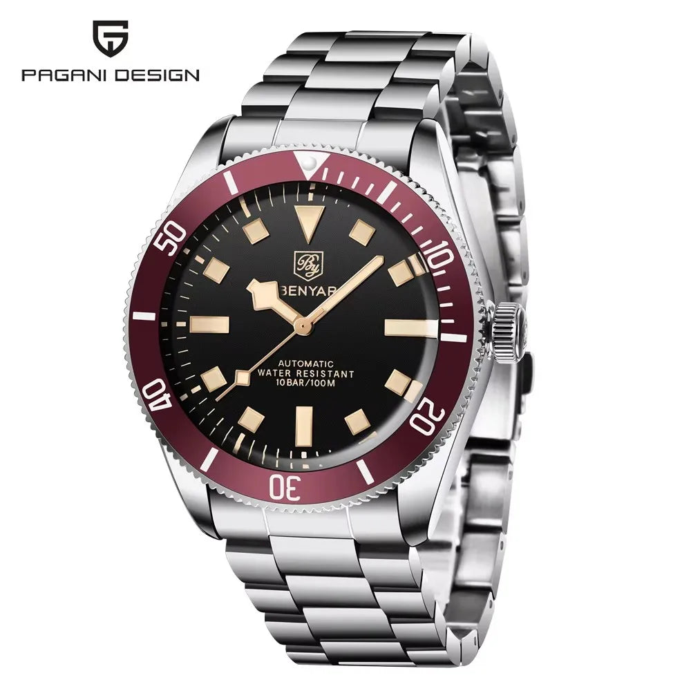 BENYAR BB58 BY-5179M Mechanical Automatic Watch Stainless Steel
