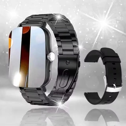Montre connectée étanche 1,83'' avec réponse aux messages, appels, surveillance du sommeil, podomètre sportif, alertes d'informations pour iPhone Android