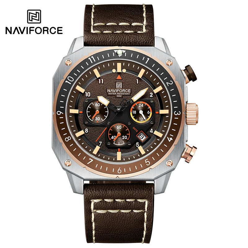 NAVIFORCE NF8057 Chronograph 24-Hour Date Display Watch