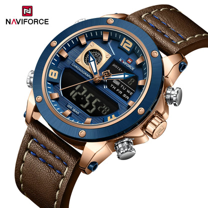 NAVIFORCE NF9236 Dual Display Military Chronograph Watch