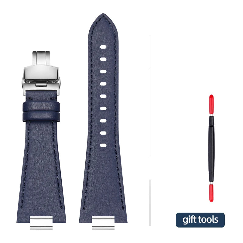 27 * 12mm 1853 PRX T137 watch strap for Tissot PRX men 40mm T137.407/T137.417 raised strap plain/bamboo/lychee pattern watchband