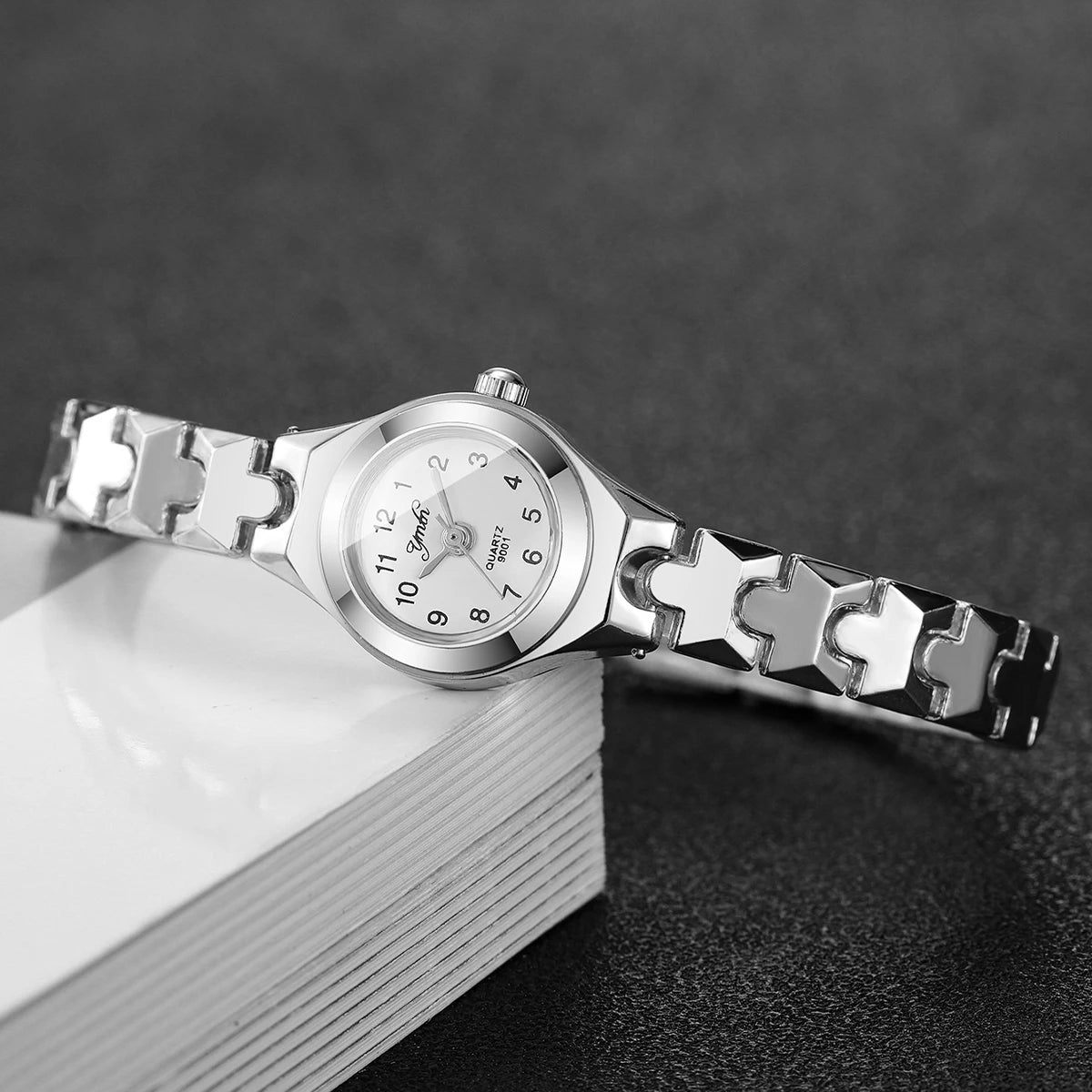 Montres élégantes pour femmes à petit cadran arabe, bracelet fin, montre-bracelet à quartz pour dames Reloj Mujer, cadeau horloge pour filles (sans boîte)