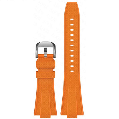 Bracelet de montre de rechange en silicone convexe pour homme Tissot PRX Powermatic 40mm T137.407 T137.410, en caoutchouc à dégagement rapide de 12mm