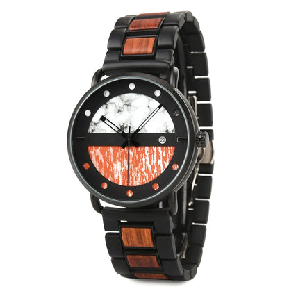 Montre en Bois BOBO BIRD pour Hommes Mouvement à Quartz Japonais Montres Étanche relogio masculino Cadeaux Personnalisables