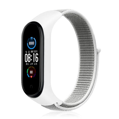 Nylon loop Mi band 4 5 6 Strap Replacement Soft Adjustable Wrist Watchband Pulsera correa For Xiaomi Mi band 3 4 5 6 7 Bracelet