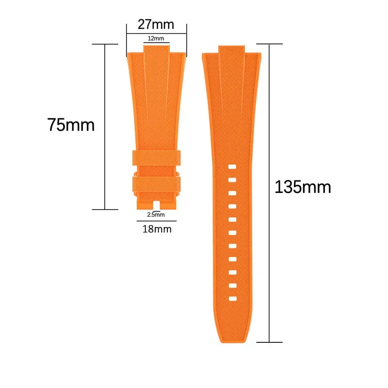 12mm Silicone Rubber Strap for Tissot PRX T137.407/T137.410 Super Player 40mm Men Quick Release Convex End Watch Band Bracelet