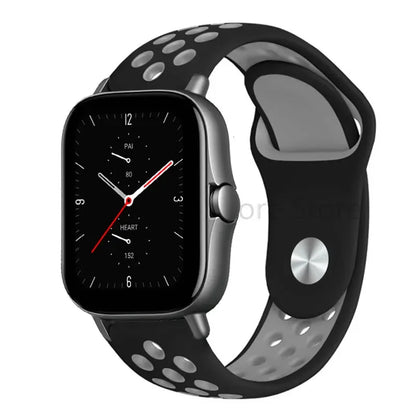 Silicone Strap For Amazfit GTS 4-3-2e Mini/GTR 4-3-Pro-2 47mm/GTR 2e/stratos 3 20mm/22mm Watch band sport Bracelet bip-U-S-lite