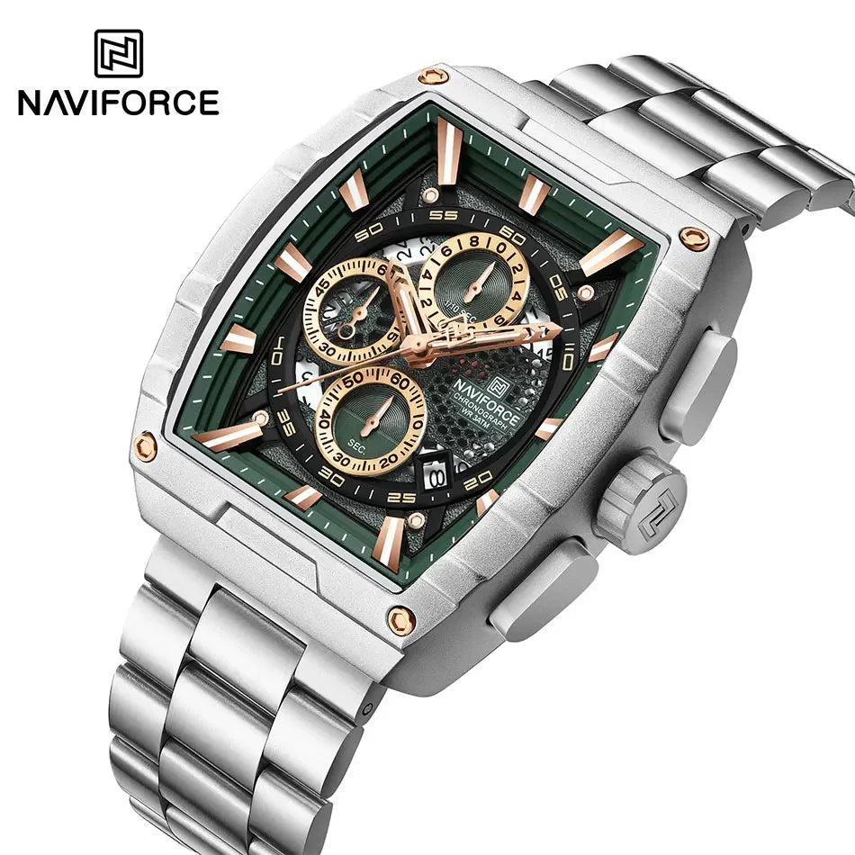 NAVIFORCE – Montre-bracelet à quartz de luxe pour hommes, marque supérieure, étanche, chronographe, 2025, date automatique