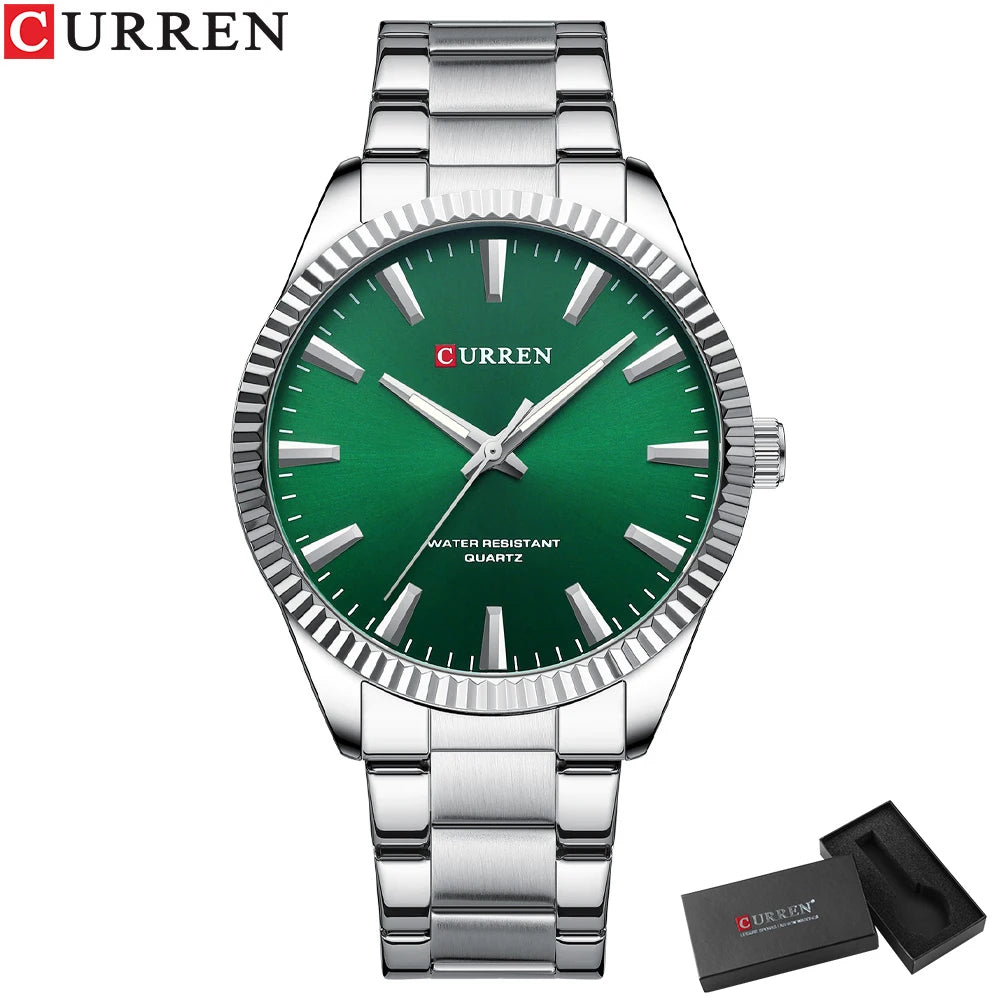 Montre Homme CURREN Mode Simple Acier Inoxydable Quartz Montre Homme Décontracté Business Montre Relogio Masculino