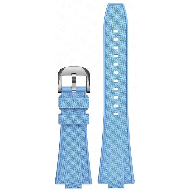 Bracelet de montre de rechange en silicone convexe pour homme Tissot PRX Powermatic 40mm T137.407 T137.410, en caoutchouc à dégagement rapide de 12mm
